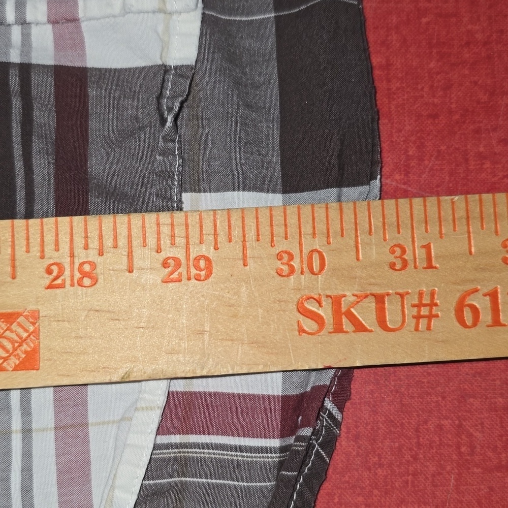 Timberland Plaid Brown Red And White Mens Size XL - Picture 9 of 10